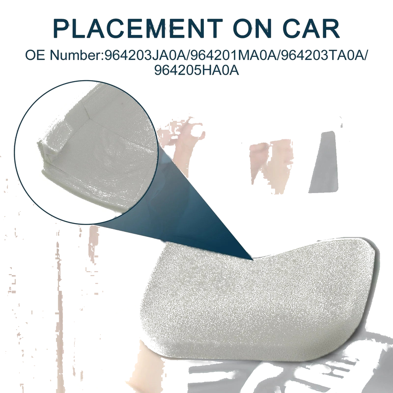Nissan (1 Pcs) Makeup Mirror Cover Clip (2013-2019)