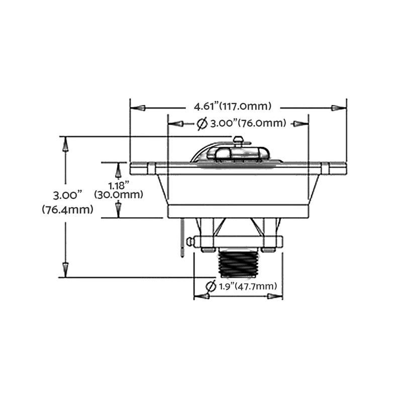 Caravan RV Boat White Water Inlet with Pressure Regulator