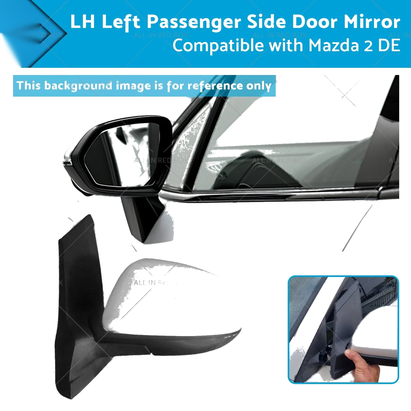 Mazda 2 Left Passenger Side Door Mirror LH (2006-2014)