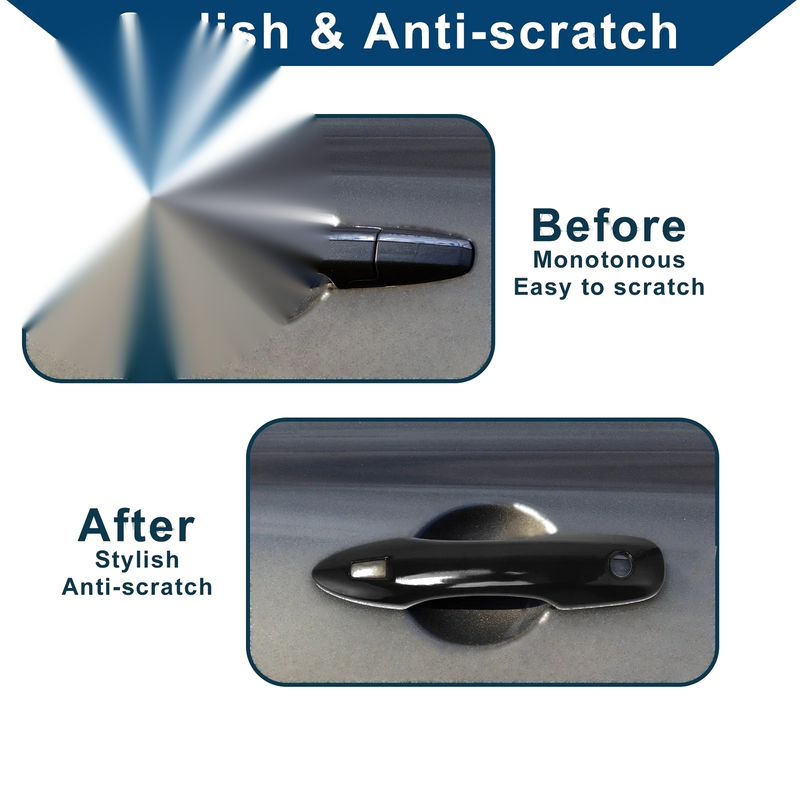 Toyota Camry Black Door Handle Cover Trim (2018-2024)