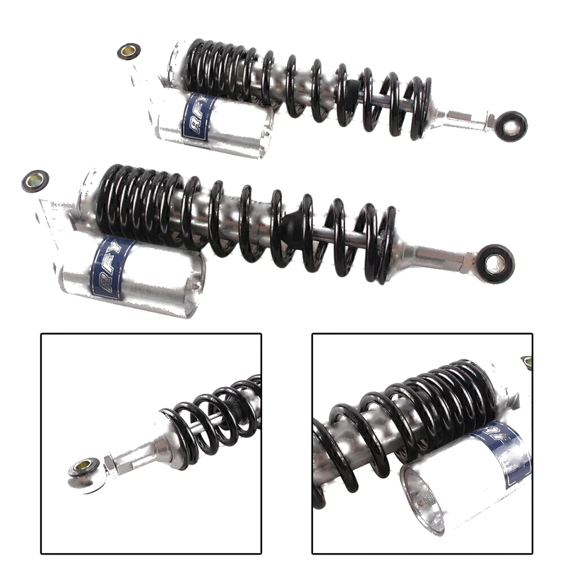 Street Bikes & Scooters 375mm Adjustable Air Shock Absorbers Suspension