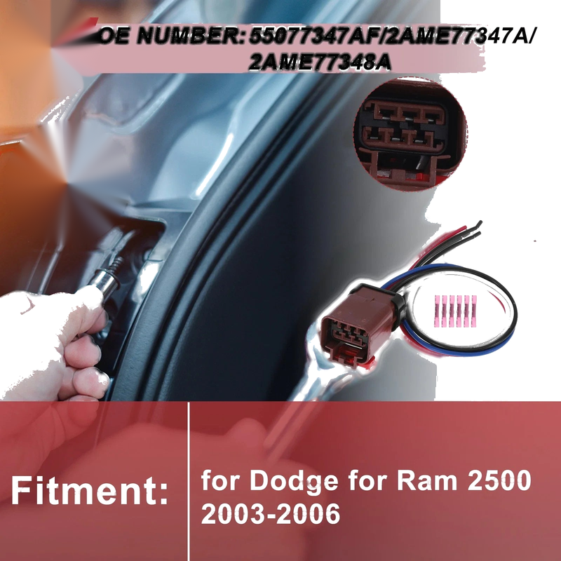 Dodge Ram 2500 (2003-2006) 2 x Bulb Pigtails Tail Light Socket Wiring