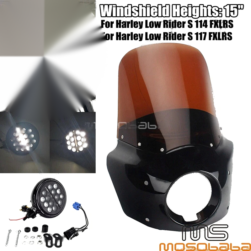 Harley Low Rider S LED Headlight & Windshield Fairing (2020-2023)