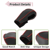 Chevrolet Aveo Carbon Fiber Gear Shift Knob Cover Red Faux Leather