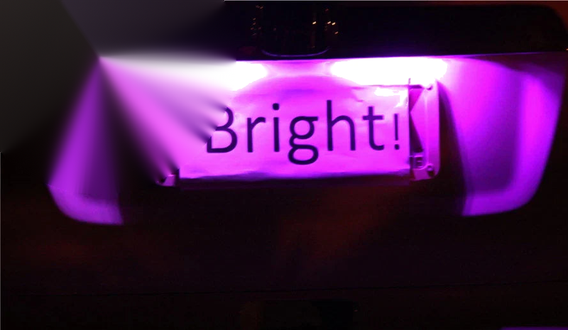 Ford BA BF Falcon XRR8 GT UTE Purple LED Number Plate Lights (2002-2008)