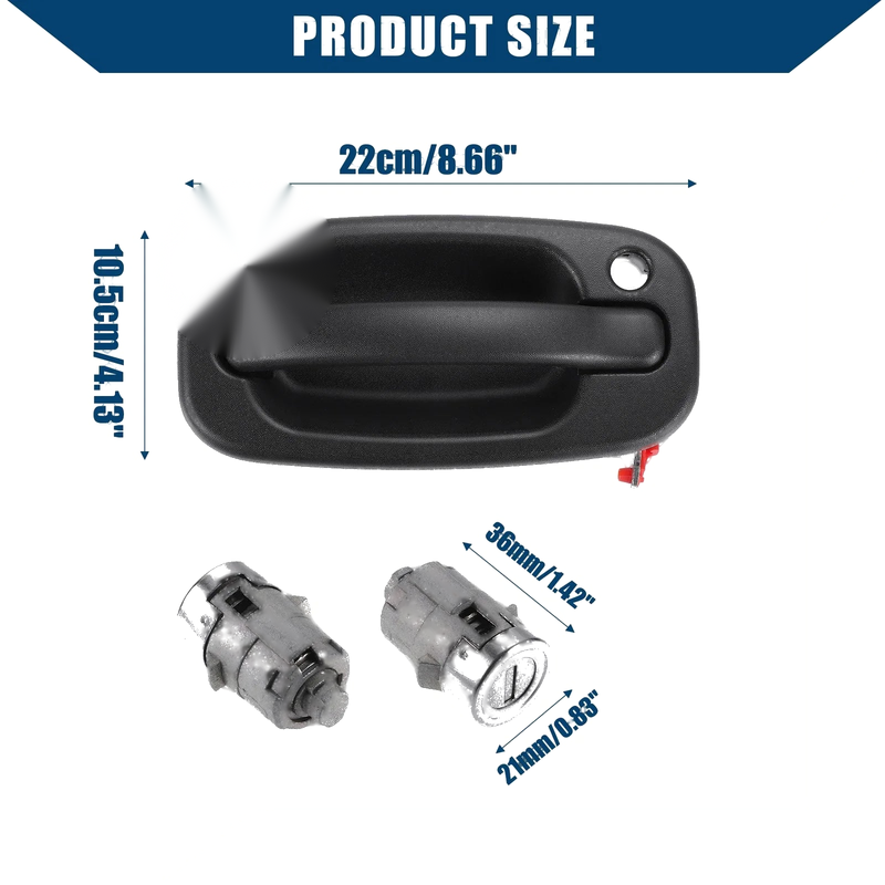 Chevy Silverado & GMC Exterior Door Lock Cylinder & Door Handle
