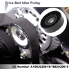 Mercedes-Benz A-Class (1997-2014) Black Drive Belt Idler Pulley