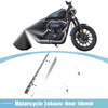 Harley Exhaust Pipe Heat Shield 20-70mm Clamps Silver Tone