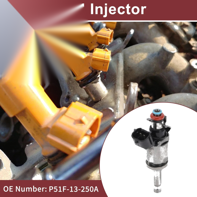 Mazda GDI (P51F-13-250A) 1 Pc Black Fuel Injector