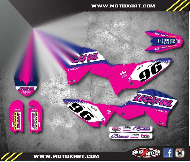 KTM 65 ACTIVE PINK STYLE Full Sticker Kit (2009-2015)