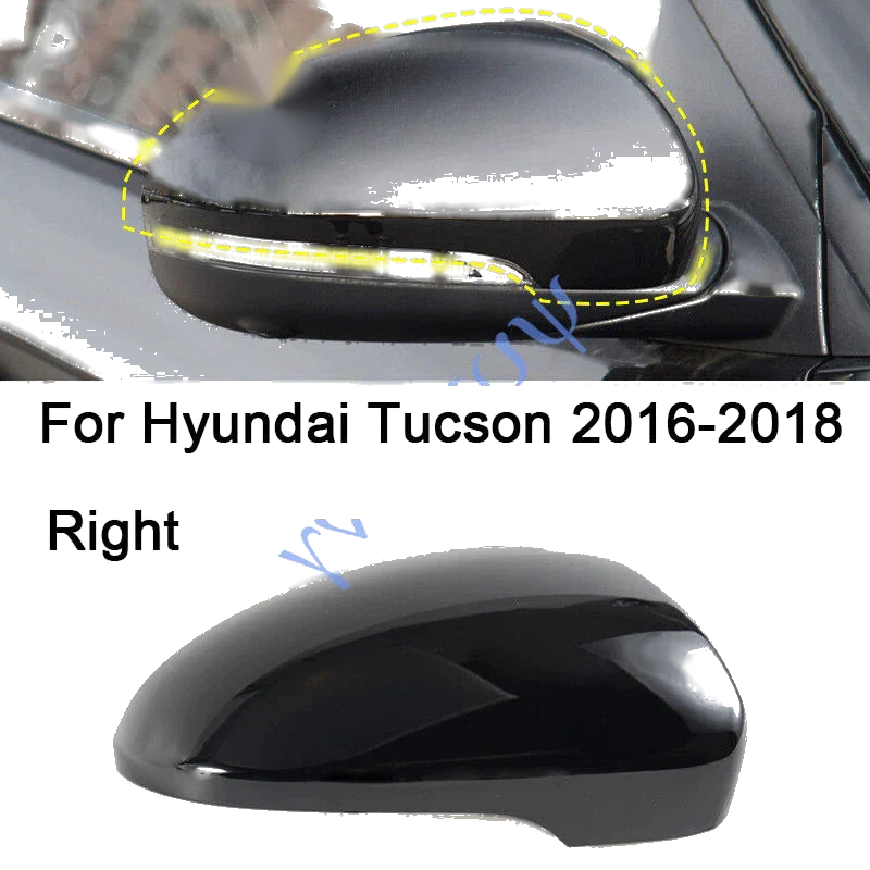 Hyundai Tucson Mirror Cap Cover Black Right Driver Side (2016–2018)