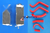Honda CR250R CR250 Aluminum Radiator & Blue Hoses (1990-1991)