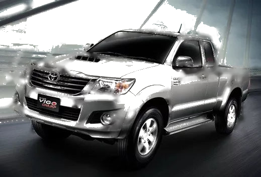 Toyota Hilux Champ, Fortuner Hood Scoop Cover V.4 (2012-2013)