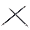 Honda 8" Black Adjustable Front Bumper Lip Splitter Strut Rods