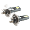 High Low Beam White Light for Universal 2 x H7 LED Headlight Bulbs