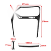 Dodge Journey Carbon Fiber Red Central Touch Screen Cover Trim (2011-2018)