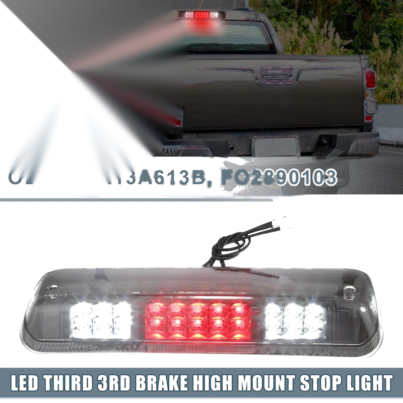 Ford F150 (2004-2008) Black Housing Clear Lens High Mount Stop Light