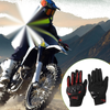 M 1Pair Motorcycle Gloves Breathable Full Finger Nylon Outdoor Red