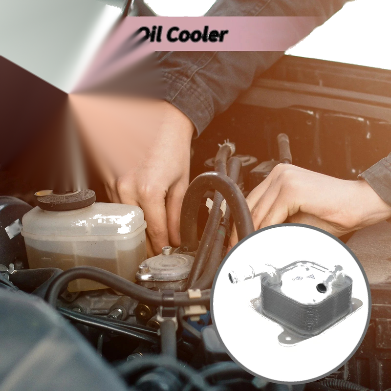 Car (1 Pcs) - Compatible with Make & Model Engine Oil Cooler