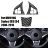 BMW 6 Series Pack of Three Six Series Carbon Fiber Steering Wheel Covers