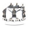 Harley Softail Dyna Sportster Chrome MX Style Brake Pedal Pad Cover (2000-2023)