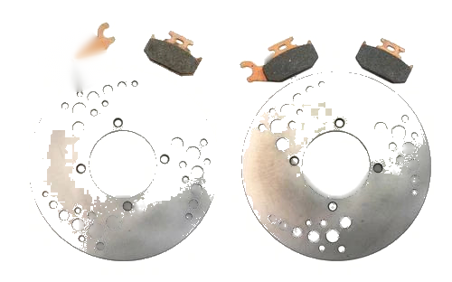 Can-Am Outlander 800 2 x Front Brake Rotors & Semi-Metallic Pads (2006–2011)