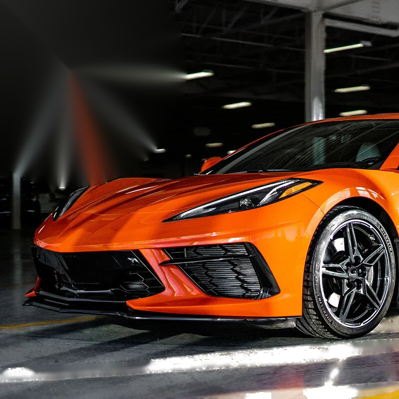 2020-up Corvette C8 Z51 Carbon Fiber Front Bumper Lip Splitter