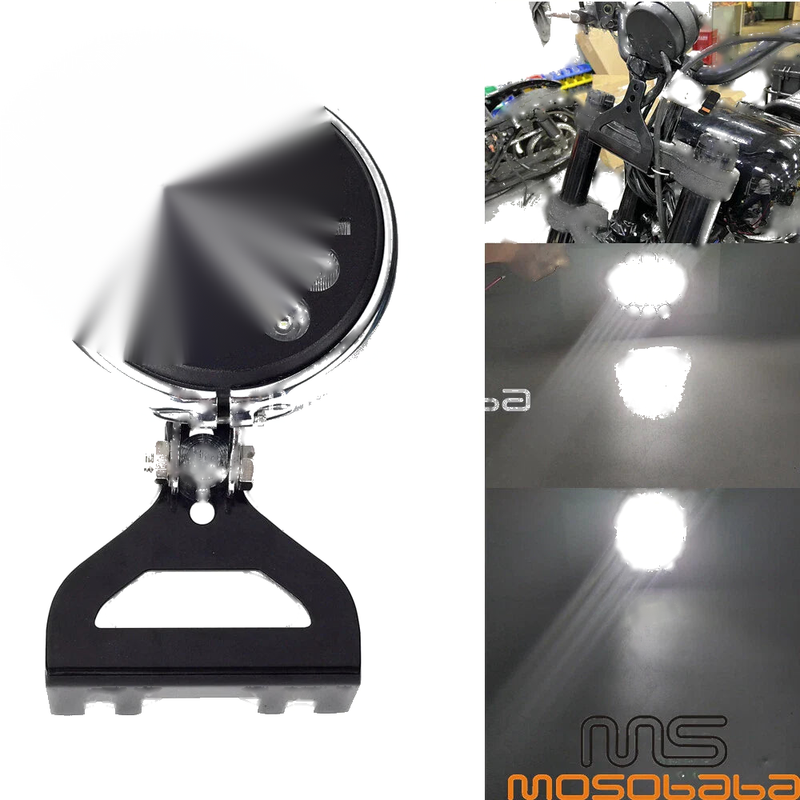 Harley Softail FXBB FXLR FXFB 5.75" LED Headlight Bracket (2018-2023)