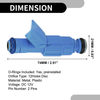 Jeep Cherokee 1999-2001 4.0L Blue 6 x Fuel Injectors