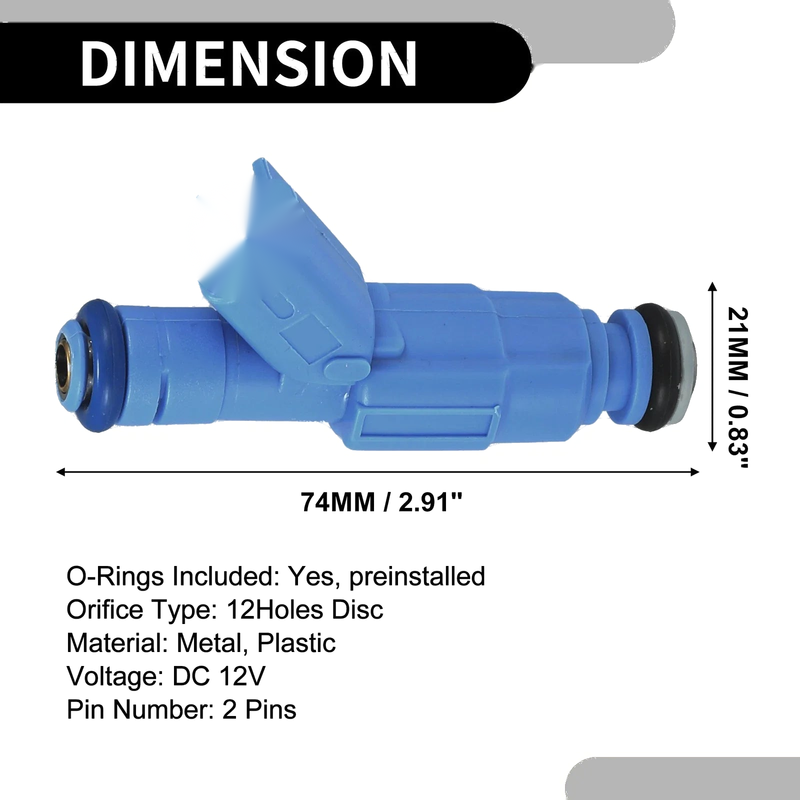 Jeep Cherokee 1999-2001 4.0L Blue 6 x Fuel Injectors