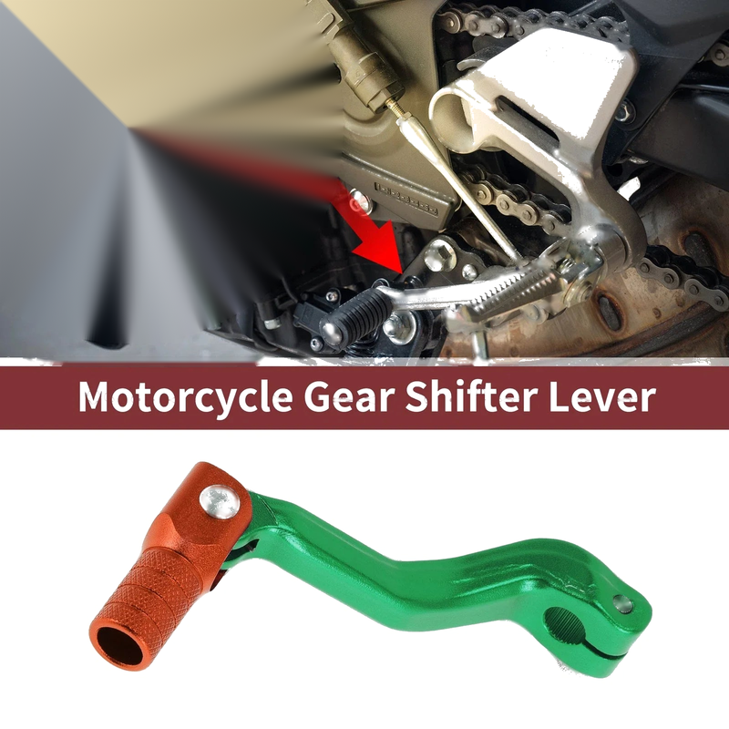 Kayo T2 Shifter Lever Folding Green Orange