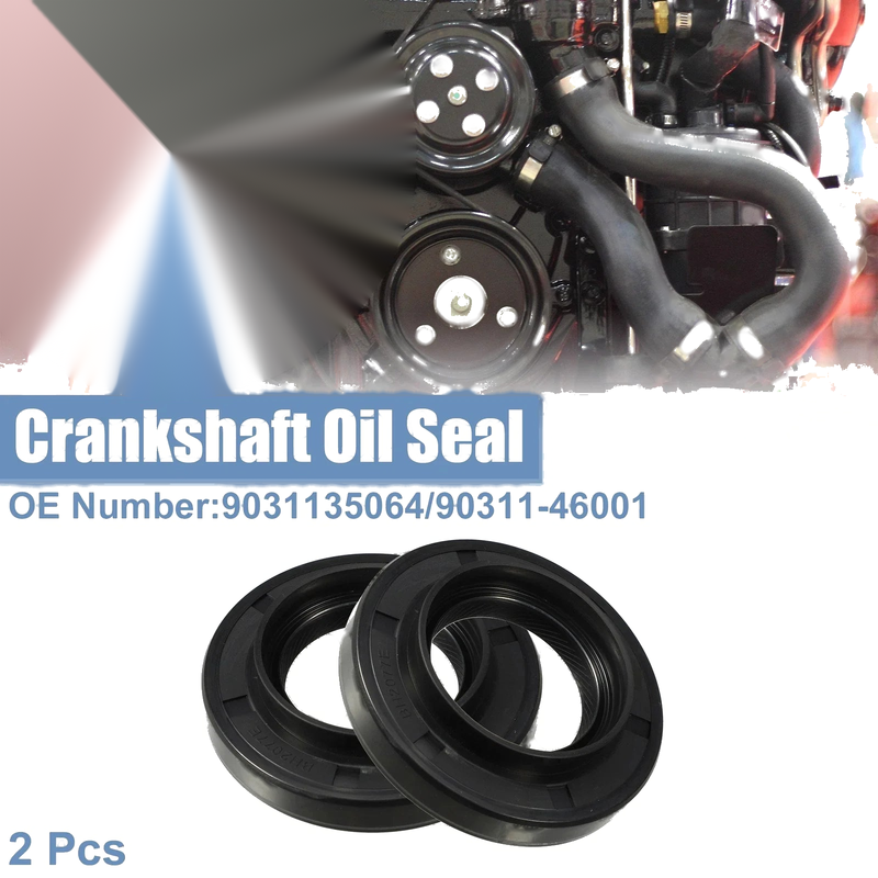 Lexus GS300 (1993-2005) Black Engine Crankshaft Oil Seals