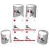 Bravo B2500 WL-T 2.5L Turbo Diesel Ute 4 x Oil Filters (1999-2000)