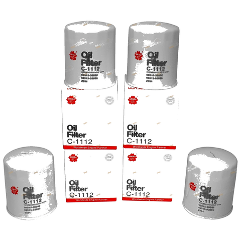Bravo B2500 WL-T 2.5L Turbo Diesel Ute 4 x Oil Filters (1999-2000)