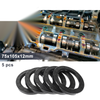 Oil Seal Seal Ring Rotary Shaft Seal Nitrile Rubber 75x105x12mm Black 5 Pcs