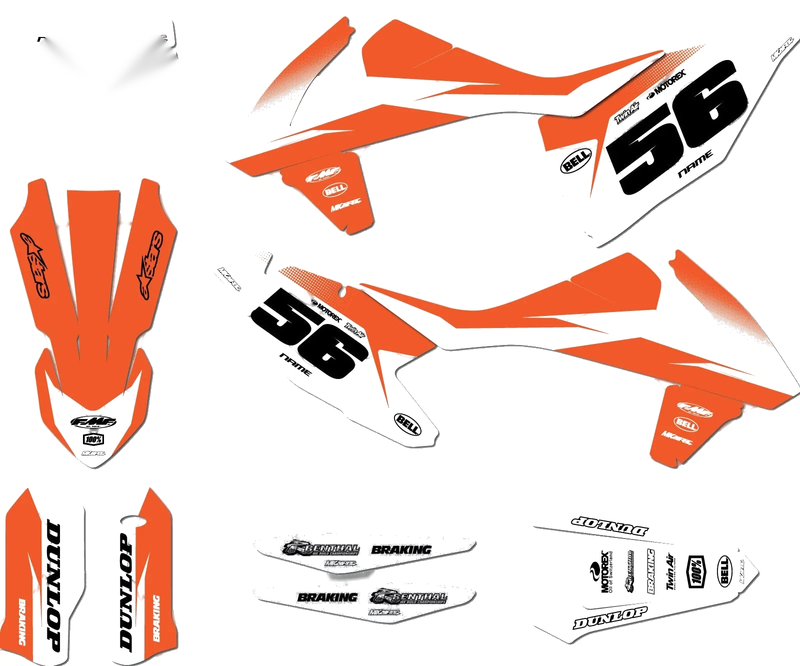 KTM SXF Sticker Kit 2016-2018 - GROOVE STYLE Graphics