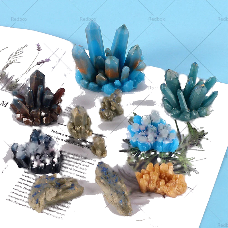 Crystal Cluster Quartz Rock Column Silicone Epoxy Resin Mold