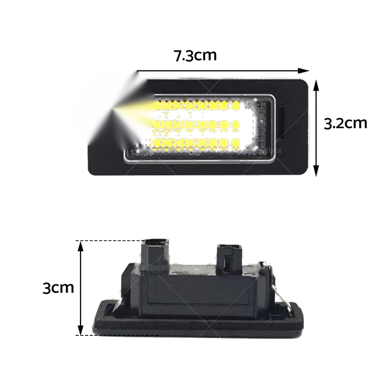 BMW E90 E92 E93 E39 M5 E70 LED License Plate Light Lamps (2006-2013)