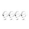 Honda, Toyota, Mazda, Hyundai 4 x Silver Car Door Lock Protective Covers
