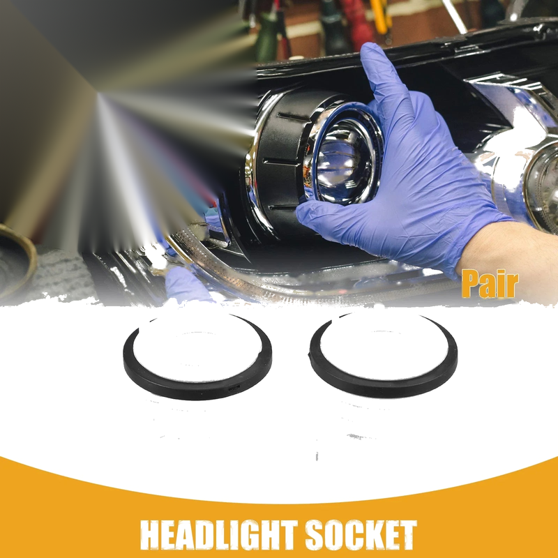 BMW E46 1x Pair LED Headlight Retainer Holder Socket