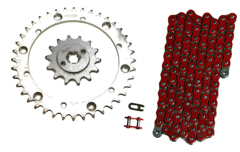 Yamaha Blaster 200 2 x Red O-Ring Drive Chain 520x94 & 14/40 Sprockets