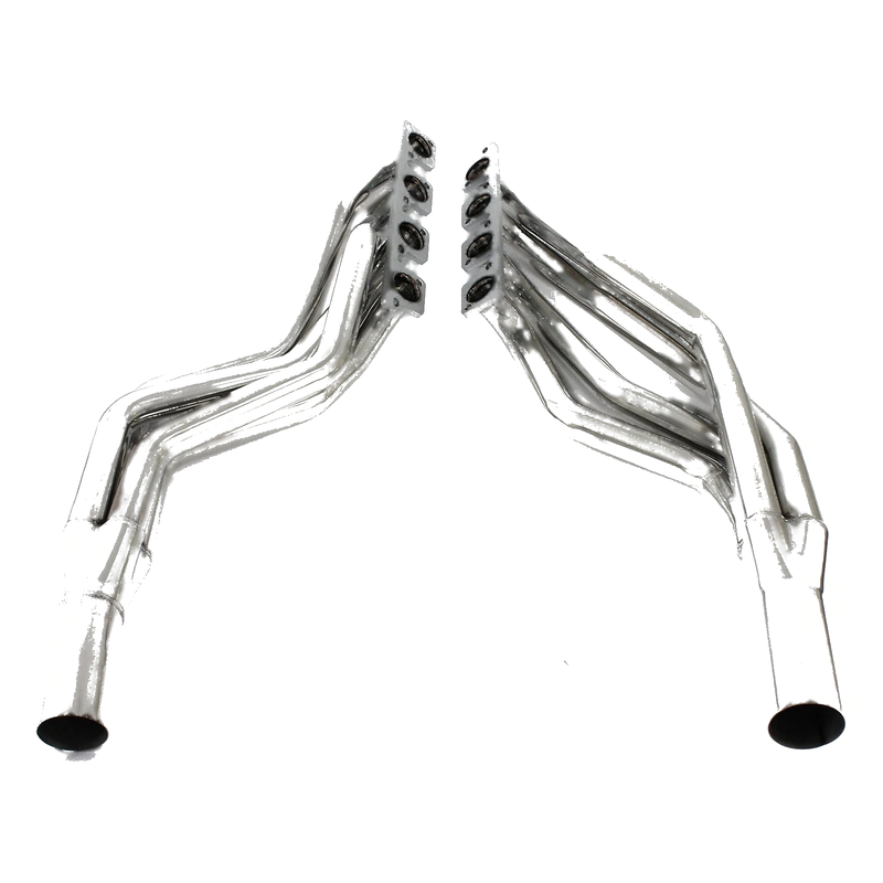 Ford 302 351C Cleveland Aluminium Cylinder Heads & Steel Exhaust Headers