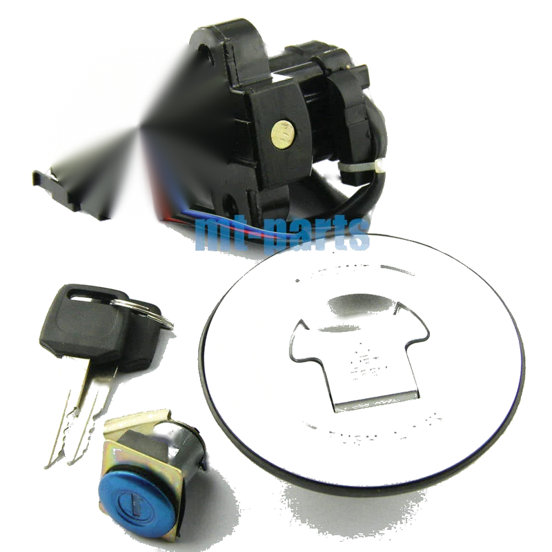Honda CB600F Hornet Ignition Key Switch, Fuel Tank Cap, Seat Lock Set (98-02)