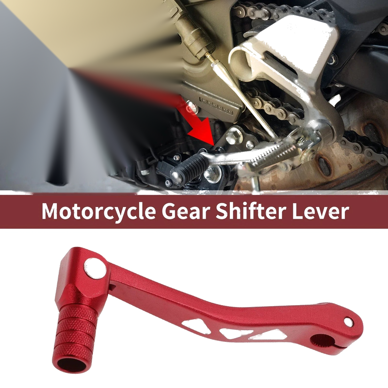 Kayo T4L Folding Gear Shifter Lever Red