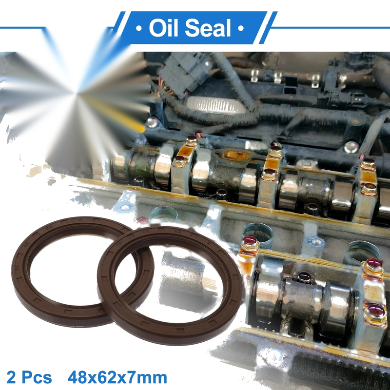 MakeModel Oil Seal 48x62x7mm Rotary Shaft Seal FKM Brown 2 x