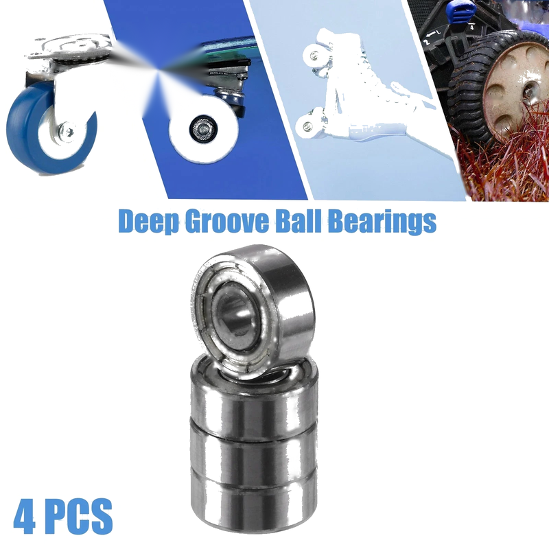 Cars 4 x 3x10x4mm Double Shield Deep Groove Car Ball Bearings