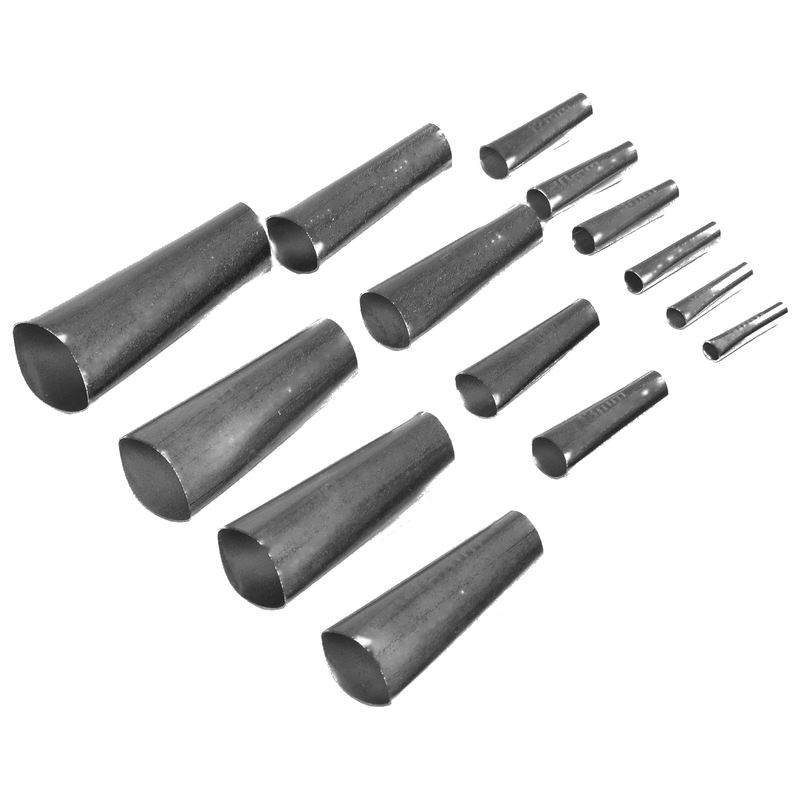 14 Sizes Stainless Steel Caulking Nozzle Applicator Finishing Tool Sealant