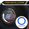 Toyota Tacoma (2016-2023) Blue Engine Start Stop Button Cover Ring