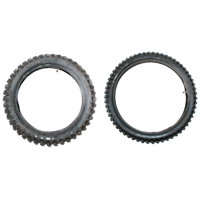 PIT PRO TRAIL MX DIRT BIKE 21" Front & 18" Rear Knobby Tires & Tubes