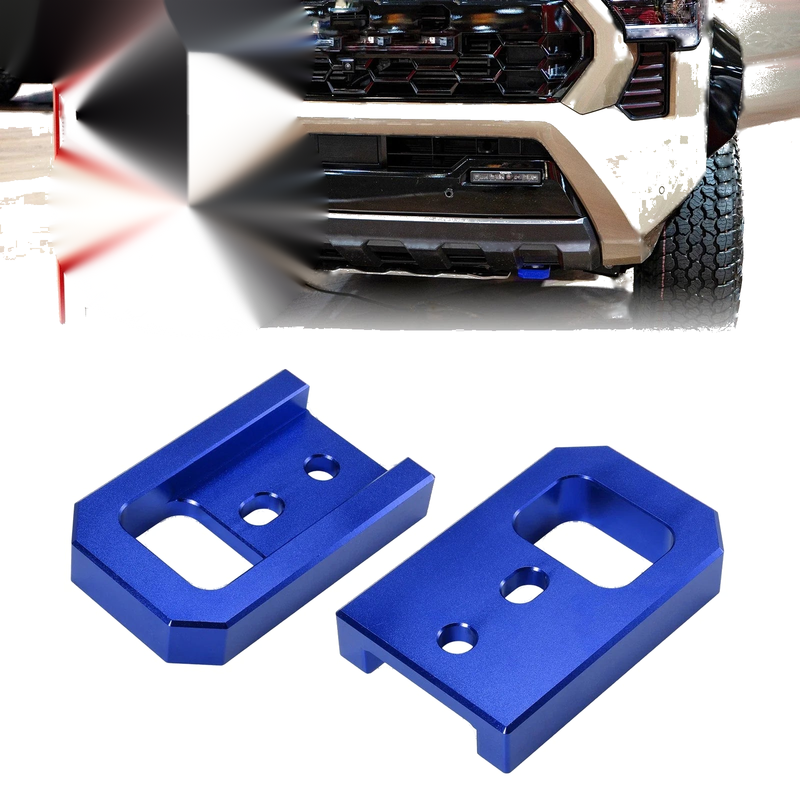 Toyota Tacoma 4Runner Land Cruiser Front Tow Hooks 2 x Blue (2024–2026)